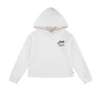 Hoodie LEVI'S KIDS "LVG MEET AND GREET WESTERN", Mädchen, Gr. 14 (158), weiß (gardenia), Sweatware, Obermaterial: 60% Baumwolle, 40% Polyester, bedruckt, casual, normal, Langarm Bündchen, Sweatshirts,