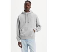 Hoodie LEVI'S "THE AUTHENTIC HOODIE", Herren, Gr. S, grau (light gray htr bros), Sweatware, Obermaterial: 88% Baumwolle, 12% Polyester, meliert, relaxed fit, Sweatshirts, mit kleiner Ton-in-Ton Logost