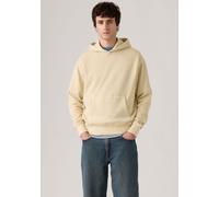 Hoodie LEVI'S "THE AUTHENTIC HOODIE", Herren, Gr. M, grau (fog garment dye fog), Sweatware, Obermaterial: 88% Baumwolle, 12% Polyester, casual, relaxed fit, Langarm, Sweatshirts, mit kleiner Ton-in-To