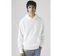 Hoodie LEVI'S "THE AUTHENTIC HOODIE", Herren, Gr. M, weiß (hellweiß), Sweatware, Obermaterial: 88% Baumwolle, 12% Polyester, unifarben, relaxed fit normal, ohne Ausschnitt, Bündchen, Sweatshirts Hoodi