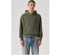 Hoodie LEVI'S "THE AUTHENTIC HOODIE", Herren, Gr. XXL, grün (garment dye kambaba), Sweatware, Obermaterial: 88% Baumwolle, 12% Polyester, unifarben, relaxed fit normal, ohne Ausschnitt, Bündchen, Swea
