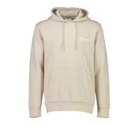Hoodie LINDBERGH, Herren, Gr. L, beige (lt stone), Sweatware, Obermaterial: 76% Baumwolle, 17% Polyester, 7% Elasthan, bedruckt, relaxed fit taillenbedeckt, Bündchen, Sweatshirts Hoodie, Mit Schriftzu