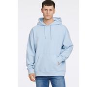 Hoodie LINDBERGH "Hoodie Oversize Fit", Herren, Gr. L, blau (blau breeze), Obermaterial: 70% Baumwolle, 30% Polyester, unifarben, weit, Sweatshirts Hoodie (56009426-L) blau breeze