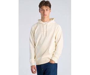 Hoodie LINDBERGH "Hoodie Relaxed Fit", Herren, Gr. L, pearl weiß, Obermaterial: 85% Baumwolle, 15% Polyester, unifarben, lässig geschnitten, Sweatshirts Hoodie (76208268-L) pearl weiß