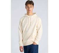 Hoodie LINDBERGH "Hoodie Relaxed Fit", Herren, Gr. M, pearl weiß, Obermaterial: 85% Baumwolle, 15% Polyester, unifarben, lässig geschnitten, Sweatshirts Hoodie (76208268-M) pearl weiß