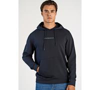 Hoodie LINDBERGH "Hoodie Relaxed Fit", Herren, Gr. XL, navy, Obermaterial: 85% Baumwolle, 15% Polyester, unifarben, lässig geschnitten, Sweatshirts Hoodie (55099223-XL) navy
