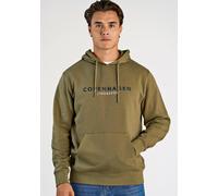 Hoodie LINDBERGH "Lindbergh Hoodie", Herren, Gr. M, dk olive, Obermaterial: 85% Baumwolle, 15% Polyester, lässig geschnitten, Sweatshirts Hoodie (43561360-M) dk olive