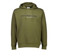 Hoodie LINDBERGH "Lindbergh Hoodie", Herren, Gr. XL, dk olive, Obermaterial: 85% Baumwolle, 15% Polyester, lässig geschnitten, Sweatshirts Hoodie (43561360-XL) dk olive