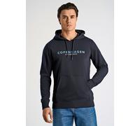 Hoodie LINDBERGH "Lindbergh Hoodie", Herren, Gr. XXL, blau (navy 424), Obermaterial: 85% Baumwolle, 15% Polyester, lässig geschnitten, Sweatshirts Hoodie (94249629-XXL) navy 424