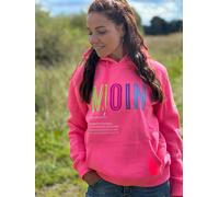 Hoodie Lucina MOIN multicolor Zwillingsherz Neonpink - in vier Größen - Größe XXL