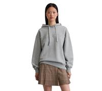 Sweatshirt MARC O'POLO "aus reinem Organic Cotton", Damen, Gr. S, grau granite melange, Obermaterial: 100% Baumwolle, unifarben, sportlich, relaxed fit, Langarm Rippbündchen, Sweatshirts (96783159-S) 