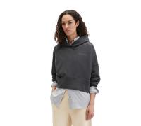 Hoodie MARC O'POLO, Damen, Gr. S, stormy sky, Sweatware, Obermaterial: 100% Baumwolle, relaxed fit normal, Bündchen, Sweatshirts Hoodie, relaxed fit mit recycelter Baumwolle, leicht verkürzter Schnitt