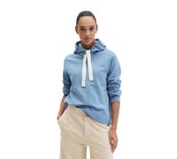 Sweatshirt MARC O'POLO "mit gepeachter Oberfläche", Damen, Gr. XL, fall sky, Obermaterial: 100% Baumwolle, unifarben, loose fit, Rundhals, Rippbündchen, Sweatshirts Sweatshirt (23431906-XL) fall sky