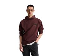 Sweatshirt MARC O'POLO DENIM "aus recycelter Baumwolle", Herren, Gr. M, braun (merlot rot), Obermaterial: 100% Baumwolle, unifarben, relaxed fit, Rundhals, Rippbündchen, Sweatshirts Sweatshirt (314112