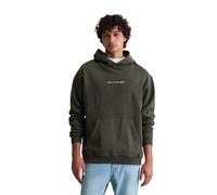 Marc O'Polo Herren Hoodie Denim aus Bio-Baumwolle mit Logo-Print Schwarz XXL