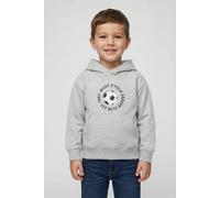 Hoodie MARC O'POLO, Jungen, Gr. 104/110, grau, Sweatware, Obermaterial: 100% Baumwolle, normal normal, Rippbündchen, Sweatshirts Hoodie, für Jungs röße 122 (51849613-104) grau