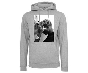 Hoodie MERCHCODE "Merchcode Herren 2Pac F*ck the World Hoody", Herren, Gr. XL, grau (erdgrau), 65% Baumwolle, 35% Polyester, bedruckt, Rundhals, Sweatshirts Hoodie (71281813-XL) erdgrau