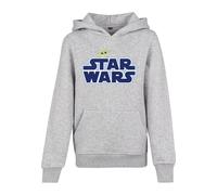 Mister Tee Kids - Star Wars Blue Logo Hoodie Kinder in Gr. 1213_JAHRE in Grau