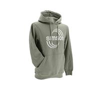 Hoodie mit Känguru-Tasche, Farbe: salbei, Größe: L - Motiv: SIMSON Cross
