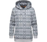 Hoodie mit Printmuster "Cinda" Light Grey M
