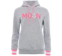 Hoodie MOIN Zwillingsherz grau/ neon pink- in fünf Größen Größe XXL