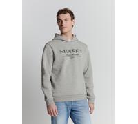 Hoodie NO EXCESS "No Excess Kapuzenpullover Sweater Hooded", Herren, Gr. M, grau (graumeliert), 70% Baumwolle, 30% Polyester, Sweatshirts Hoodie (73945833-M) graumeliert