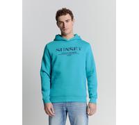 Hoodie NO EXCESS "No Excess Kapuzenpullover Sweater Hooded", Herren, Gr. XXL, blau (azur), 70% Baumwolle, 30% Polyester, Sweatshirts Hoodie (64106254-XXL) azur