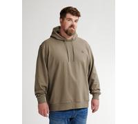 Hoodie PETROL INDUSTRIES, Herren, Gr. 4XL, mossy ston, Sweatware, Obermaterial: 95% Baumwolle, 5% Elasthan, unifarben, regular fit normal, ohne Ausschnitt, Rippbündchen, Sweatshirts Hoodie, mit Logo S