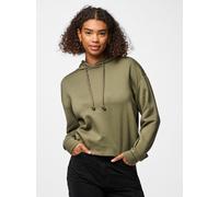 Hoodie PIECES "PCCHILLI LS HOODIE NOOS BC" Gr. XS (34), grün (deep lichen green) Damen Sweatshirts (53688344-XS) deep lichen green