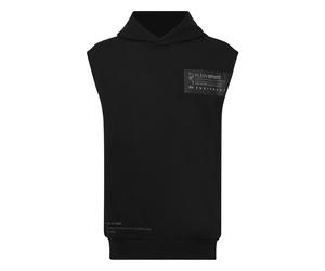 Hoodie PLEIN SPORT "Sport Top", Jungen, Gr. 3XL, schwarz (0202, schwarz, schwarz), Obermaterial: 88% Baumwolle, 12% Polyester, Sweatshirts Hoodie (63335729-XXXL) 0202, schwarz, schwarz