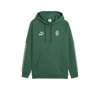 Hoodie PUMA "AC Mailand KING Hoodie Herren", Herren, Gr. M, weiß (vine alpine snow grün weiß), Obermaterial: 68% Baumwolle, 32% Polyester; Rippe: 97% Baumwolle, 3% Elasthan; Besatz: 100% Polyester, no