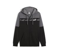 Hoodie PUMA "Around the Block Kapuzenjacke Herren", Herren, Gr. XL, grau (cool schwarz gray), Obermaterial: 66% Baumwolle, 34% Polyester; Kapuzenfutter: 100% Baumwolle; Rippe: 3% Elasthan, 97% Baumwol