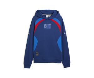 Hoodie PUMA "BMW M MOTORSPORT Lifestyle Relaxed Hoodie Herren", Herren, Gr. M, pro blau m color, Obermaterial: 67% Baumwolle, 33% Polyester. Kapuzenfutter: 33% Polyester, 67% Baumwolle. Rippe: 3% Elas