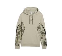 Hoodie PUMA "Camo Hoodie Herren", Herren, Gr. XS, pebble gray beige, Obermaterial: 68% Baumwolle, 32% Polyester. Kapuzenfutter: 100% Baumwolle. Rippe: 97% Baumwolle, 3% Elasthan, normal, Sweatshirts H