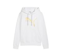 Puma Damen ESS+ Metallic Logo Hoodie FL Sweat