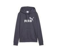 Hoodie PUMA "ESS No. 1 Logo Hoodie Damen", Damen, Gr. L, inky depths gray, Obermaterial: 34% Polyester, 66% Baumwolle. Kapuzenfutter: 100% Baumwolle. Rippe: 3% Elasthan, 97% Baumwolle, normal, Sweatsh