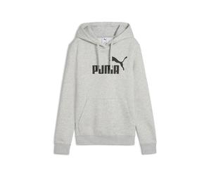 Hoodie PUMA "ESS No. 1 Logo Hoodie Damen", Damen, Gr. M, light gray heather, Obermaterial: 66% Baumwolle, 34% Polyester. Kapuzenfutter: 100% Baumwolle. Rippe: 3% Elasthan, 97% Baumwolle, normal, Sweat