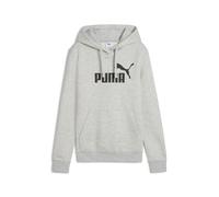Hoodie PUMA "ESS No. 1 Logo Hoodie Damen", Damen, Gr. S, light gray heather, Obermaterial: 66% Baumwolle, 34% Polyester; Kapuzenfutter: 100% Baumwolle; Rippe: 3% Elasthan, 97% Baumwolle, normal, Sweat