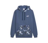 Hoodie PUMA "Essentials Camo Hoodie Herren", Herren, Gr. L, schwarz indigo blau, Obermaterial: 34% Polyester, 66% Baumwolle; Kapuzenfutter: 100% Baumwolle; Rippe: 3% Elasthan, 97% Baumwolle, normal, S