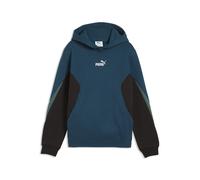 Kapuzensweatshirt PUMA "ESS BLOCK HOODIE FL B", Jungen, Gr. 152, midnight petrol, Fleece, Obermaterial: 66% Baumwolle, 34% Polyester. Kapuzenfutter: 100% Baumwolle, regular fit normal, angesetztes Bün