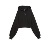 Hoodie PUMA "Essentials Cropped Balloon Sleeve Hoodie Damen", Damen, Gr. L, schwarz, Obermaterial: 100% Baumwolle. Kapuzenfutter: 100% Baumwolle. Rippe: 3% Elasthan, 97% Baumwolle, comfort fit, Sweats