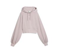 Hoodie PUMA "Essentials Cropped Balloon Sleeve Hoodie Damen", Damen, Gr. S, rosa (misty pink), Obermaterial: 100% Baumwolle. Kapuzenfutter: 100% Baumwolle. Rippe: 3% Elasthan, 97% Baumwolle, comfort f