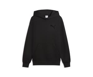 Hoodie PUMA "Essentials Elevated Cat Logo Relaxed Hoodie Herren", Herren, Gr. L, schwarz, Obermaterial: 23% Polyester, 77% Baumwolle. Kapuzenfutter: 100% Baumwolle. Rippe: 96% Baumwolle, 4% Elasthan,