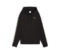 Hoodie PUMA "Essentials Graphics Animal Hoodie Damen", Damen, Gr. M, schwarz, Obermaterial: 68% Baumwolle, 32% Polyester. Kapuzenfutter: 100% Baumwolle. Ärmelbund: 3% Elasthan, 97% Baumwolle. Decklage
