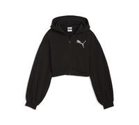 Hoodie PUMA "Essentials Graphics Bedazzled Kapuzenjacke Damen", Damen, Gr. XL, schwarz, Obermaterial: 32% Polyester, 68% Baumwolle. Kapuzenfutter: 100% Baumwolle, comfort fit, Sweatshirts Hoodie (6639