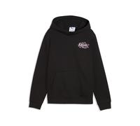 Hoodie PUMA "Essentials Nature 2.0 Graphic Hoodie Mädchen", Kinder, Gr. 176, schwarz, Obermaterial: 32% Polyester, 68% Baumwolle. Kapuzenfutter: 100% Baumwolle. Ärmelbund: 3% Elasthan, 97% Baumwolle.