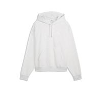 Hoodie PUMA "Essentials Oversized Hoodie Herren", Herren, Gr. S, weiß (weiß glow heather), Obermaterial: 34% Polyester, 66% Baumwolle. Kapuzenfutter: 100% Baumwolle. Rippe: 97% Baumwolle, 3% Elasthan,