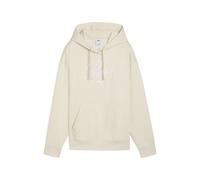 Hoodie PUMA "Essentials Script Comfort Hoodie Damen", Damen, Gr. M, weiß (alpine snow weiß), Obermaterial: 32% Polyester, 68% Baumwolle; Kapuzenfutter: 100% Baumwolle; Rippe: 3% Elasthan, 97% Baumwoll