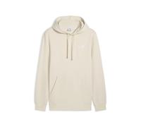 Hoodie PUMA "Essentials Small No. 1 Logo Hoodie Herren", Herren, Gr. M, alpine snow weiß, Obermaterial: 66% Baumwolle, 34% Polyester; Kapuzenfutter: 100% Baumwolle; Rippe: 97% Baumwolle, 3% Elasthan,