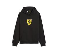 Hoodie PUMA "Ferrari Coloured Shield Fleece Hoodie Herren", Herren, Gr. S, schwarz, Obermaterial: 68% Baumwolle, 32% Polyester. Rippe: 97% Baumwolle, 3% Elasthan, relaxed fit, Sweatshirts Hoodie (3830